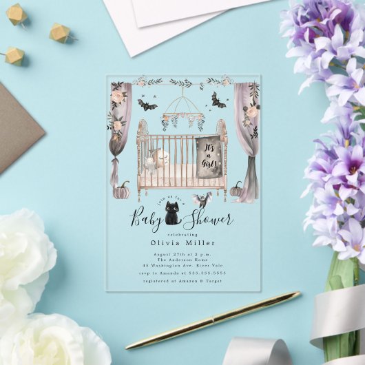 Gotisch Wieg Baby shower Uitnodiging (Insitu (Huwelijk))