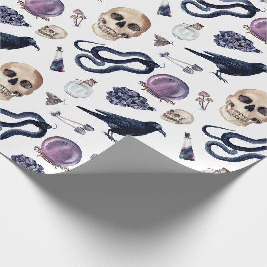 Gotisch Witchcraft en magische Accessoires Cadeaupapier (Hoek)
