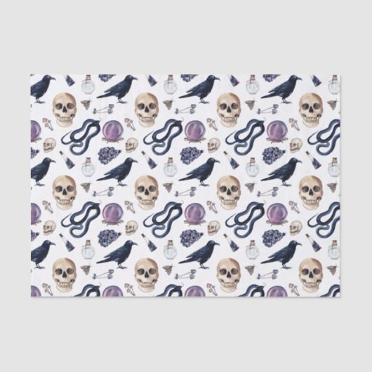 Gotisch Witchcraft en magische Accessoires Tissuepapier (Voorkant)