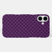 Gotisch zwart en Paarse patroon Case-Mate iPhone Case (Achterkant (horizontaal))