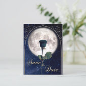 Gotisch, , Zwart Roos, Donkere Romance, Nacht Briefkaart (Staand voorkant)