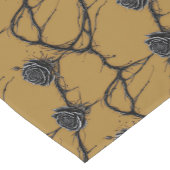 Gotisch Zwart Roos Speedpaint Patroon Korte Tafelloper (Hoek)