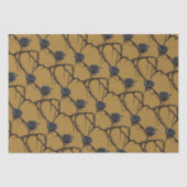 Gotisch Zwart Roos Speedpaint Patroon Tissuepapier (Voorkant)