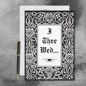  Gotisch Zwart & Wit Roycroft Lijst Kaart