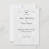  Gotisch Zwart & Wit Roycroft Lijst Save The Date (Achterkant)