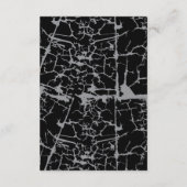 Gotische Accommodatie Wedding Skelet Hart Hand Informatiekaartje (Achterkant)