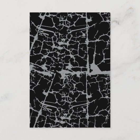 Gotische Accommodatie Wedding Skelet Hart Hand Informatiekaartje (Achterkant)