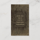 Gotische  Antiek Sepia Textuur Schedel Tarot Visitekaartje (Achterkant)