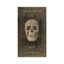 Gotische  Antiek Sepia Textuur Schedel Tarot