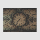 gotische Antiek wandklok Steampunk Tissuepapier (Voorkant)