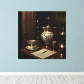 Gotische Antieke Scène Canvas Afdruk (Insitu (Houten vloer))