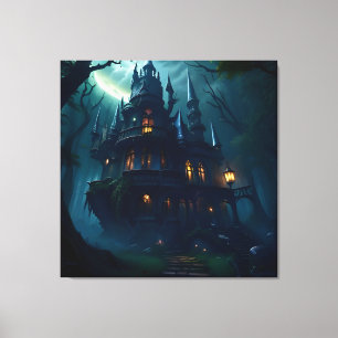 Gotische Arcane Magische Landschap 1 Canvas Afdruk
