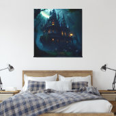 Gotische Arcane Magische Landschap 1 Canvas Afdruk (Insitu (Slaapkamer))