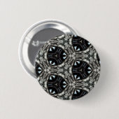 Gotische architectonische caleidoscoop ronde button 5,7 cm (Voorkant /achterkant)