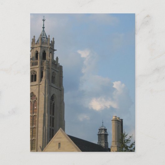 Gotische architectuur kasteel briefkaart (Voorkant)