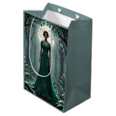 Gotische Art Deco Godin van het Bos Medium Cadeauzakje (Achterkant Gekanteld)