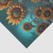 Gotische avond Zonnebloemen Decoupage Papier (Detail)