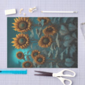 Gotische avond Zonnebloemen Decoupage Papier (Craft)