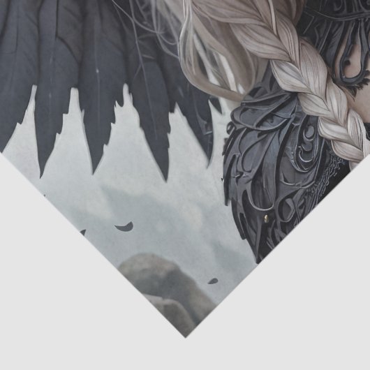 Gotische Baby Angel: Astrid - Decoupage - Tissuepapier (Detail)