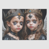 Gotische Baby Angels: Melissa en Adele - Decoupage Tissuepapier (Voorkant)