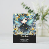 Gotische baby shower Cute meisje maanlicht slaapli (Staand voorkant)