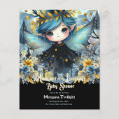 Gotische baby shower Cute meisje maanlicht slaapli (Voorkant)