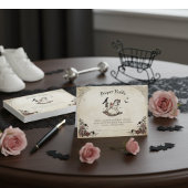 Gotische Baby shower Luier Raffle Enclosure Kaart