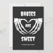 Gotische baby's zijn lief Halloween Baby shower Ka Kaart (Voorkant)