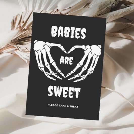 Gotische baby's zijn lief Halloween Baby shower Ka Kaart