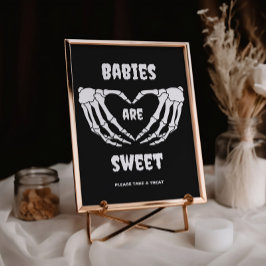 Gotische baby's zijn lief Halloween Baby shower Ka Kaart