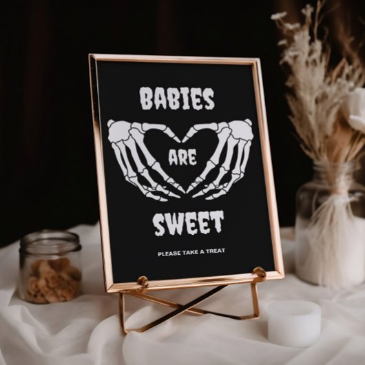 Gotische baby's zijn lief Halloween Baby shower Ka Kaart