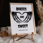 Gotische baby's zijn lief Halloween Baby shower te Kaart