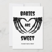 Gotische baby's zijn lief Halloween Baby shower te Kaart (Voorkant)