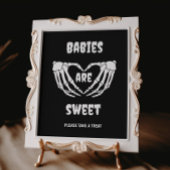 Gotische baby's zijn lief Halloween Baby shower te Poster