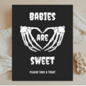 Gotische baby's zijn lief Halloween Baby shower te Poster