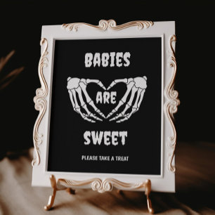Gotische baby's zijn lief Halloween Baby shower te Poster