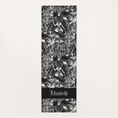 Gotische Baphomet Duivels Occulte Gothic Meisjes Yogamat (Achterkant)