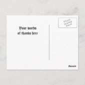 Gotische begraafplaats Dank u Briefkaart (Achterkant)