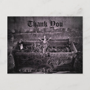 Gotische begraafplaats Dank u Briefkaart