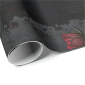 Gotische begraafplaats Gazebo met rode rozen bij n Cadeaupapier (Rol Hoek)