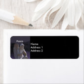 Gotische Begraafplaats Stenen Engel Vrede Retourad Etiket (Insitu)