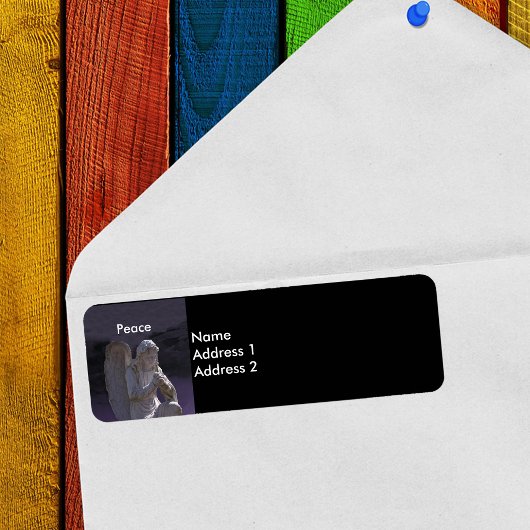 Gotische Begraafplaats Stenen Engel Vrede Retourad Etiket