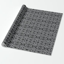 Gotische begraafplaats zwart Rozen Pattern
