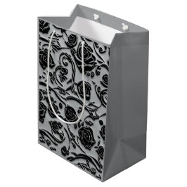 Gotische begraafplaats zwart Rozen Pattern Medium Cadeauzakje