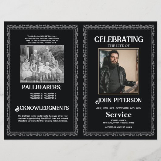 Gotische begrafenis Orde van Service Rock Black De Flyer (Voorkant)