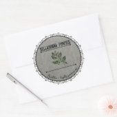  Gotische Belladonna Potion Custom Halloween Ronde Sticker (Envelop)