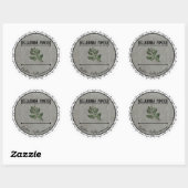  Gotische Belladonna Potion Custom Halloween Ronde Sticker (Vel)