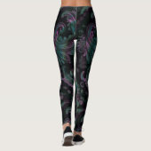Gotische Benzine Paisley Leggings (Achterkant)