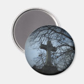 Gotische beschutte kruisgraf magneet (Voorkant / Achterkant)