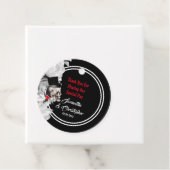 Gotische, biker, of rock dank u bruiloft bedankjes labels (In situ)